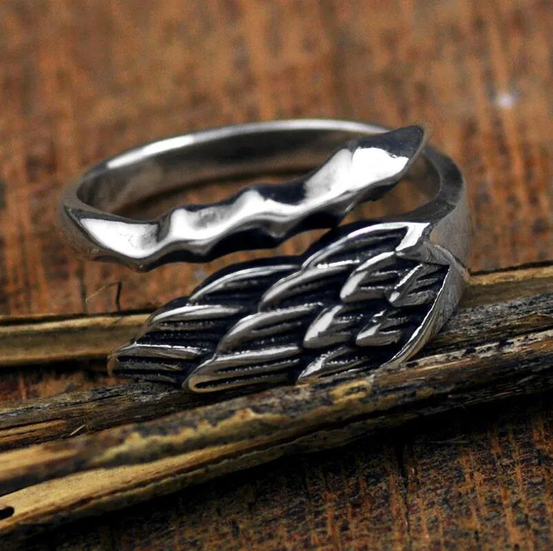 Angel Wing Sterling Silver Ring
