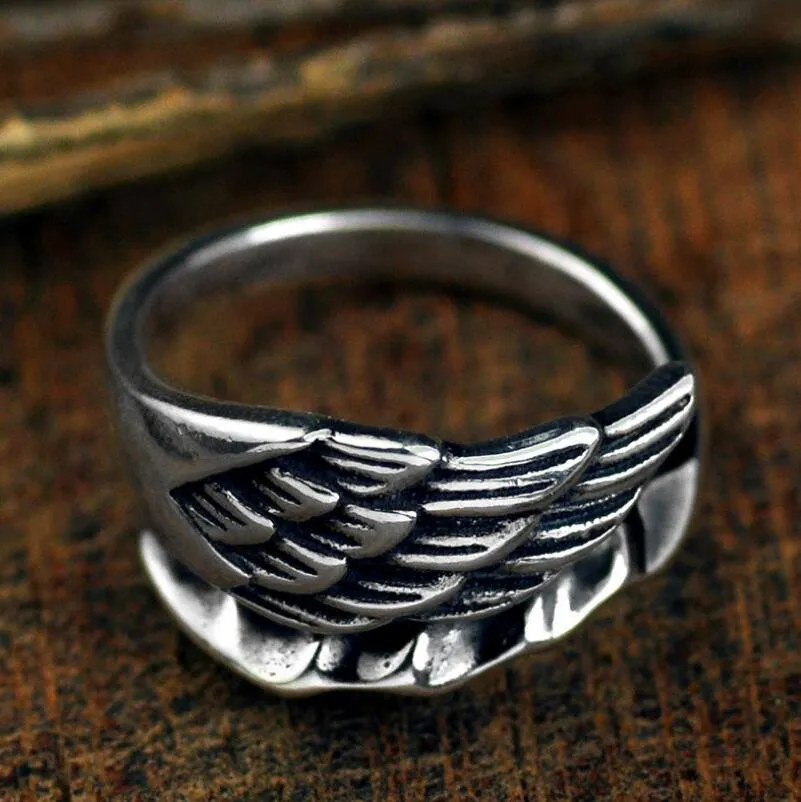 Angel Wing Sterling Silver Ring