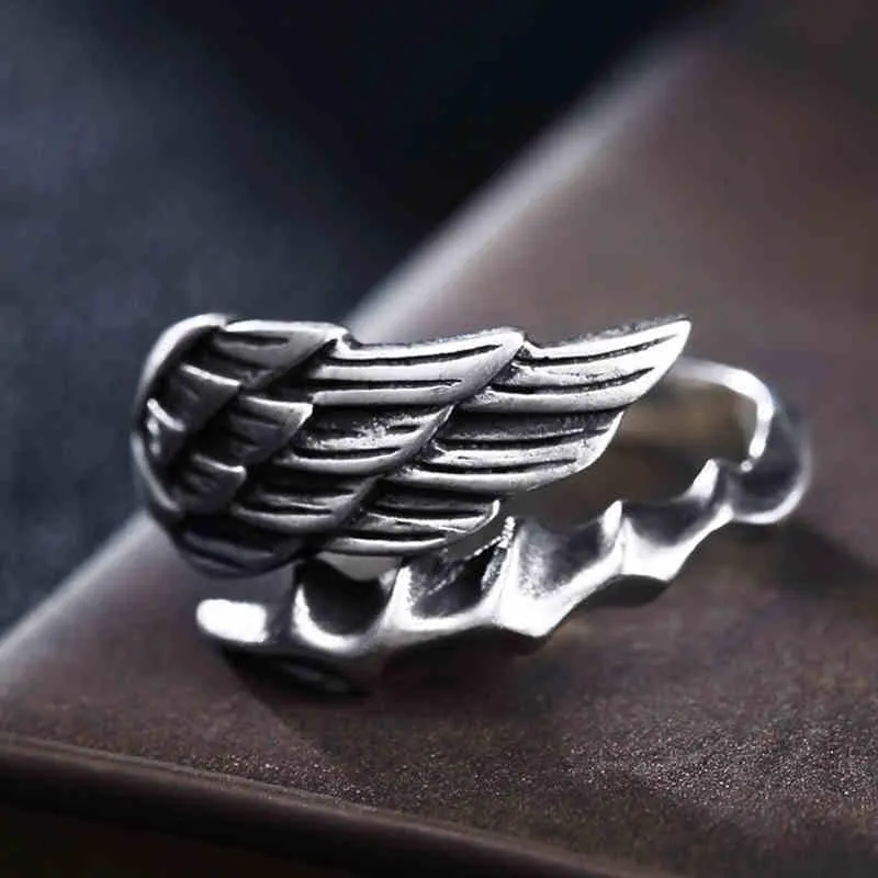 Angel Wing Sterling Silver Ring