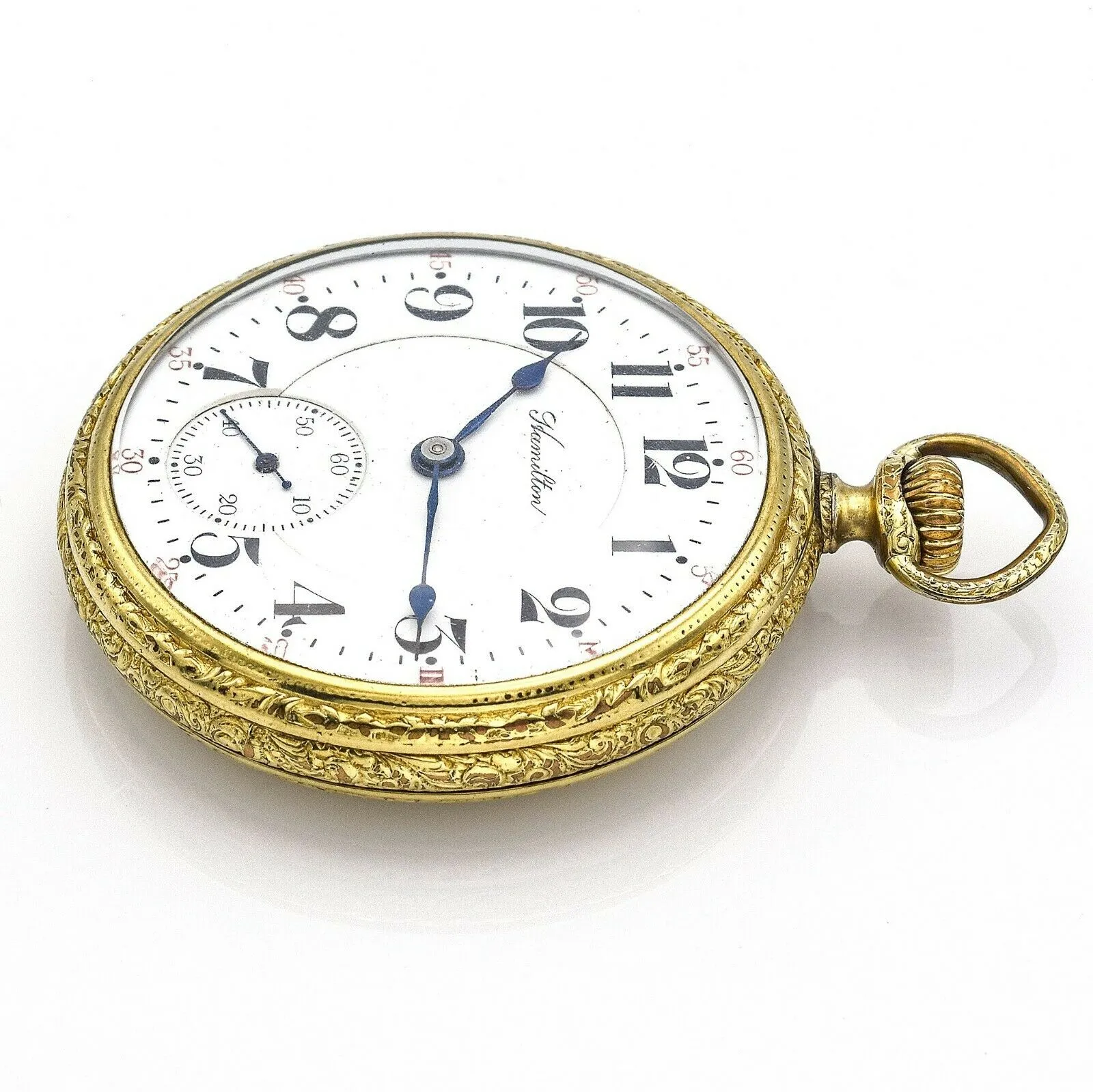 Antique 1916 Hamilton 992 Pocket Watch 21 Jewel 5 Position 25 Year Gold Filled