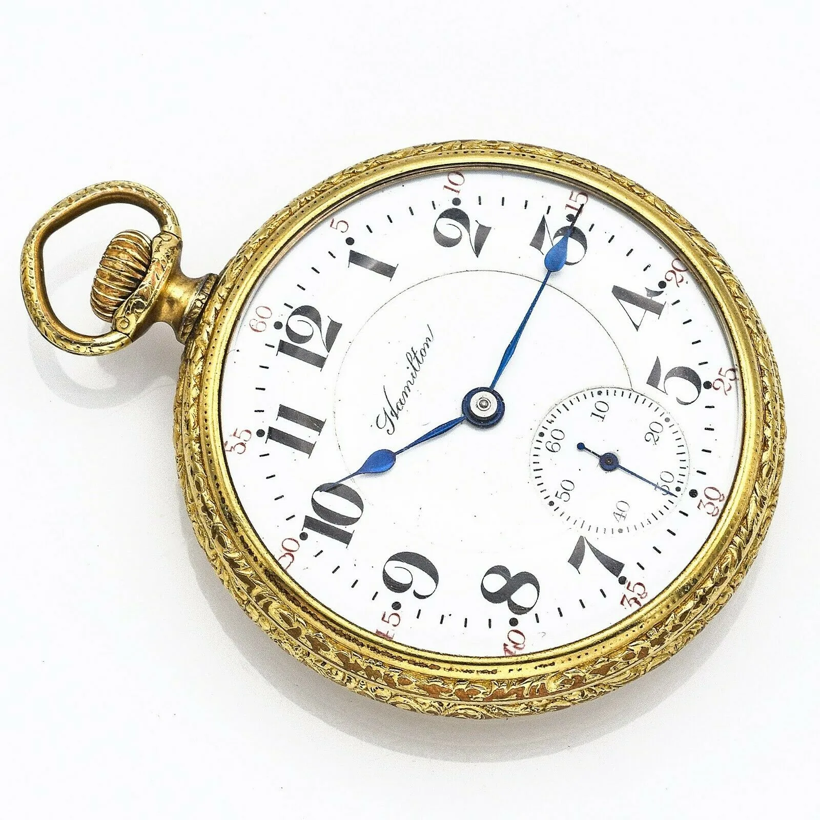 Antique 1916 Hamilton 992 Pocket Watch 21 Jewel 5 Position 25 Year Gold Filled