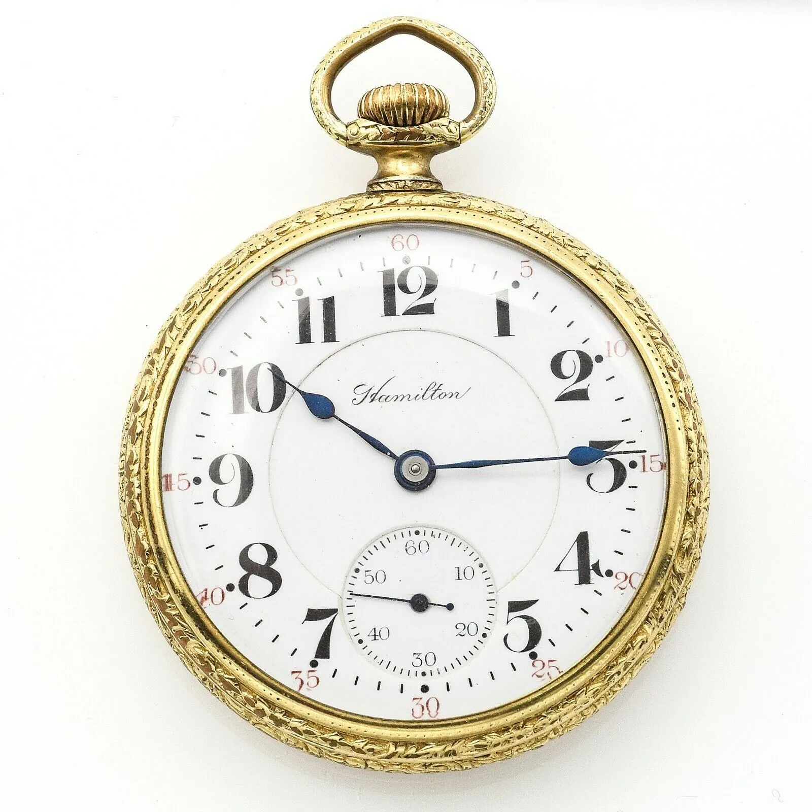 Antique 1916 Hamilton 992 Pocket Watch 21 Jewel 5 Position 25 Year Gold Filled