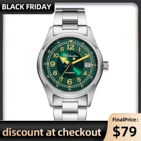 ★Black Friday★ADDIESDIVE 39mm Explore Retro Mechanical Men Watch AD2055