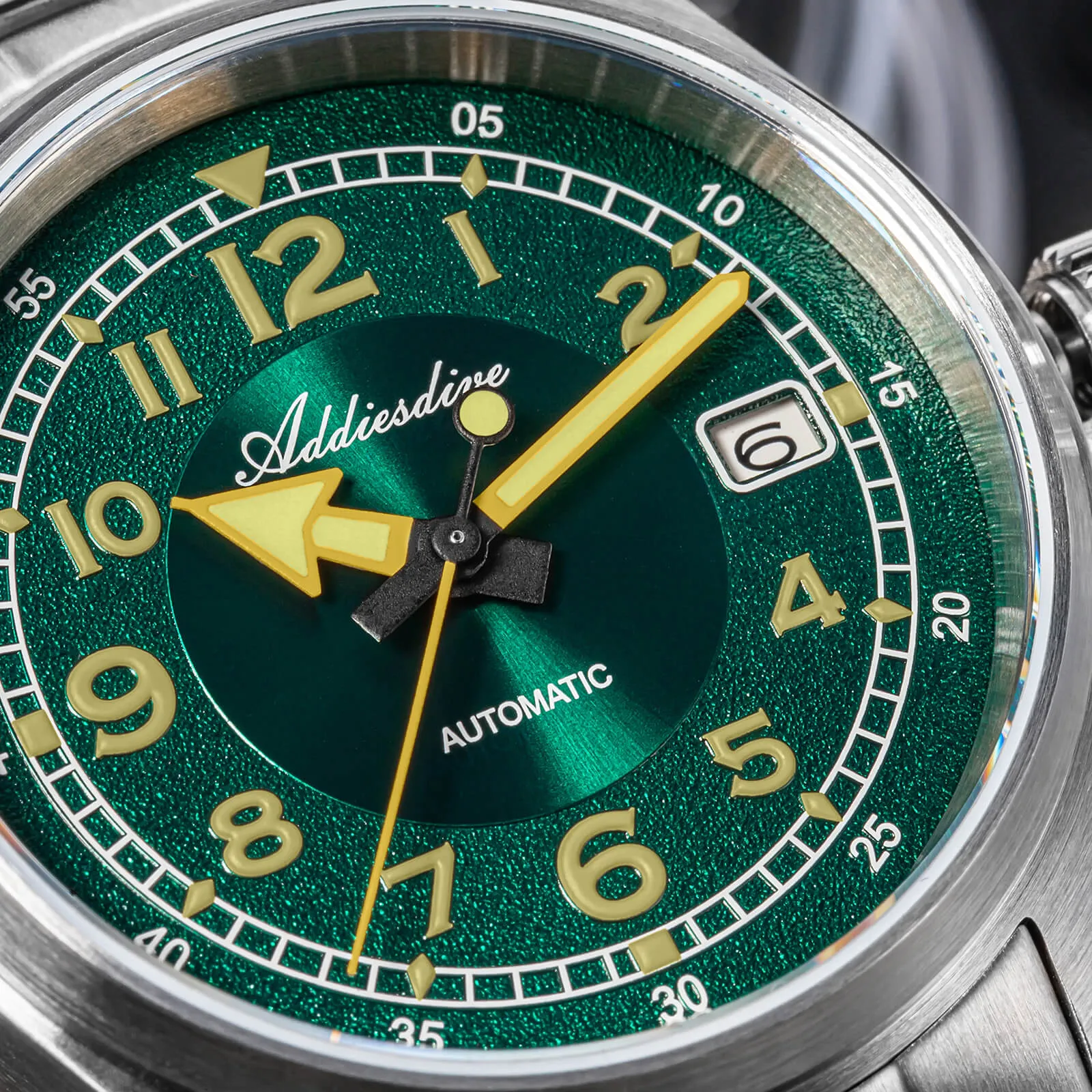 ★Black Friday★ADDIESDIVE 39mm Explore Retro Mechanical Men Watch AD2055