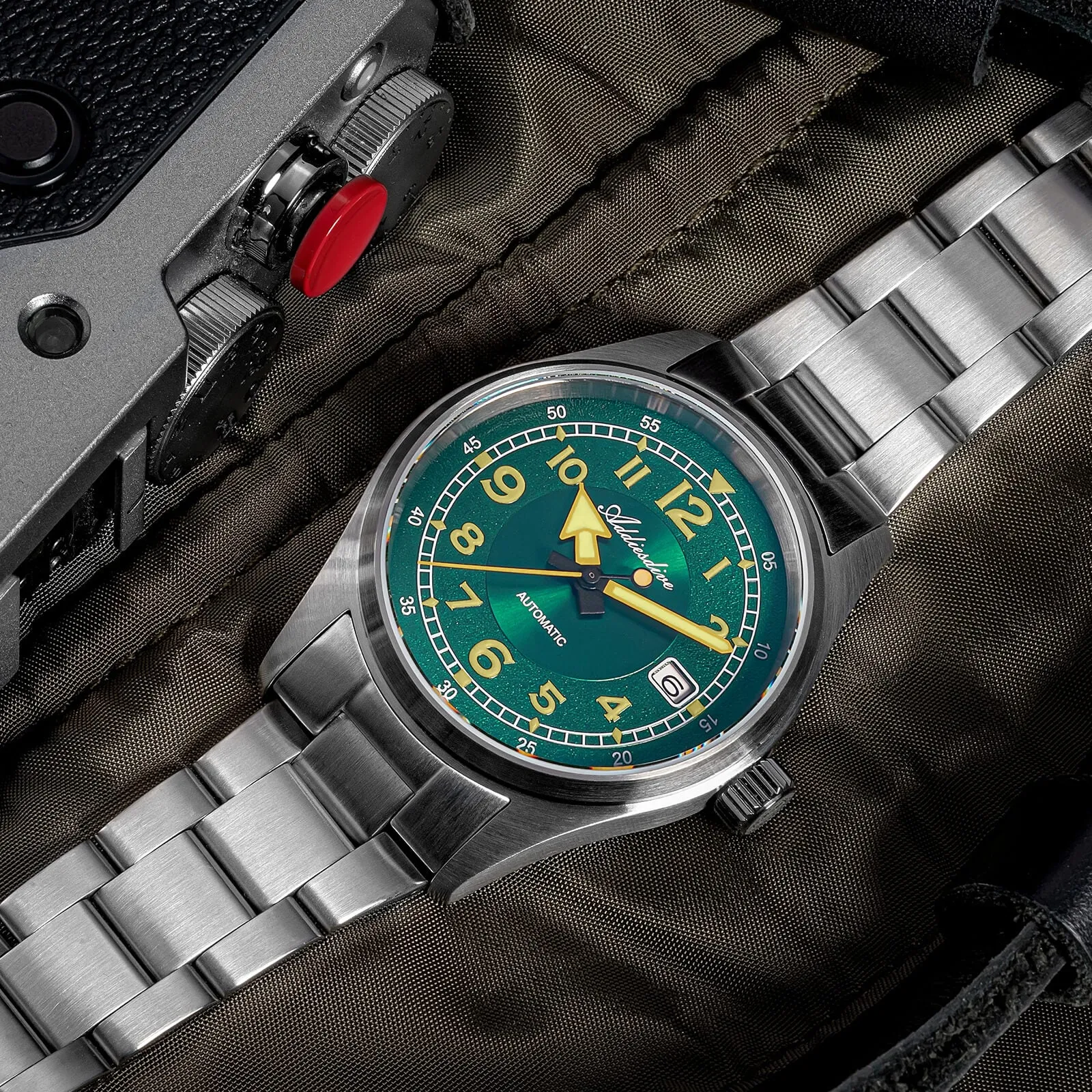 ★Black Friday★ADDIESDIVE 39mm Explore Retro Mechanical Men Watch AD2055