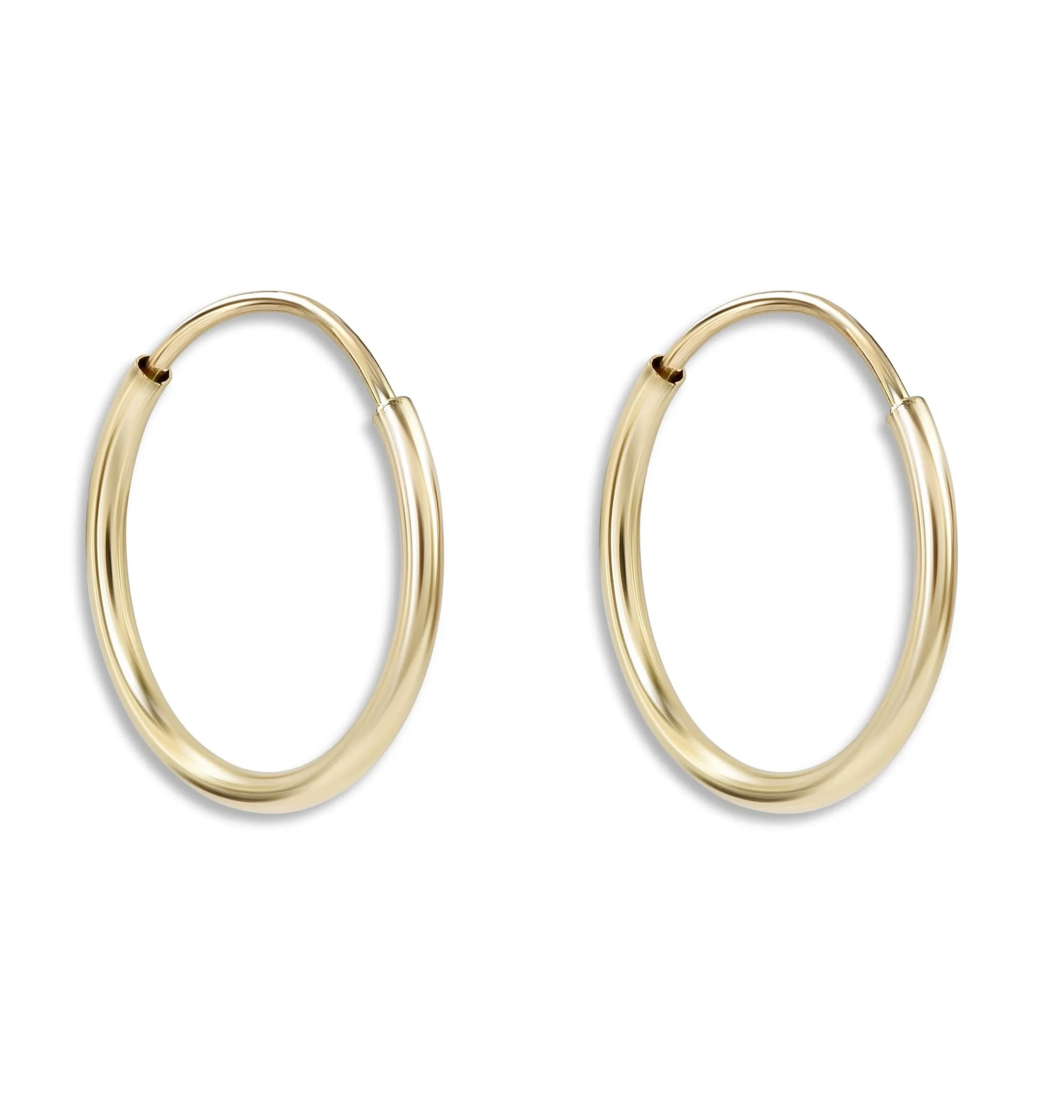 Dainty Hoop Earrings 12mm