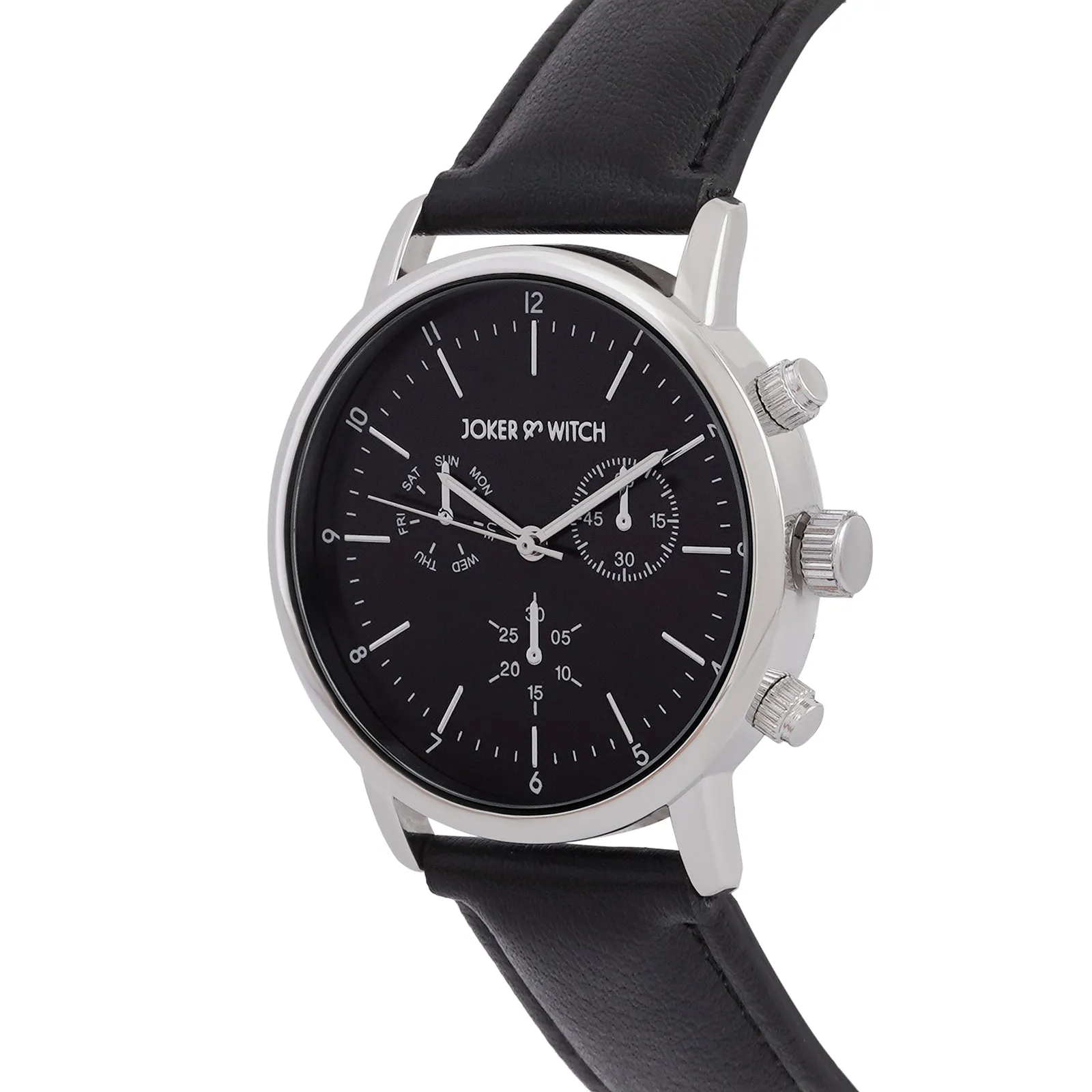 Dracary All Black Pu Strap Watch