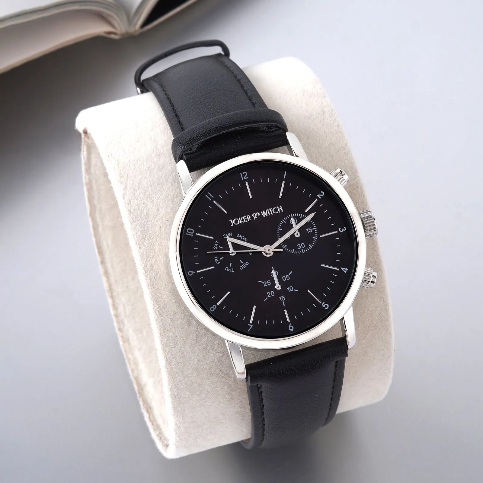 Dracary All Black Pu Strap Watch
