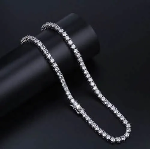 Glistening 4MM 925 Silver Tennis Choker | 928551