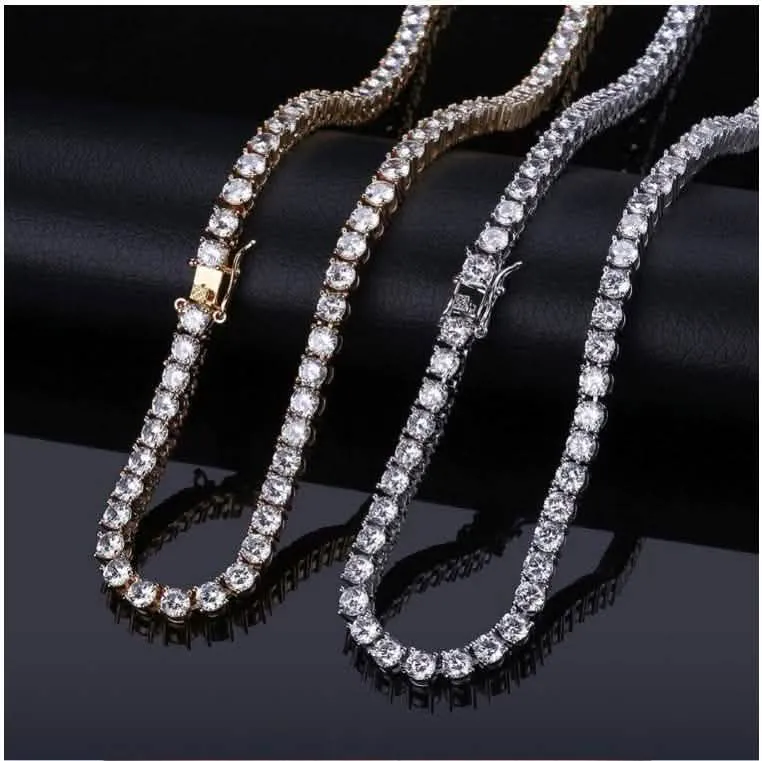 Glistening 4MM 925 Silver Tennis Choker | 928551