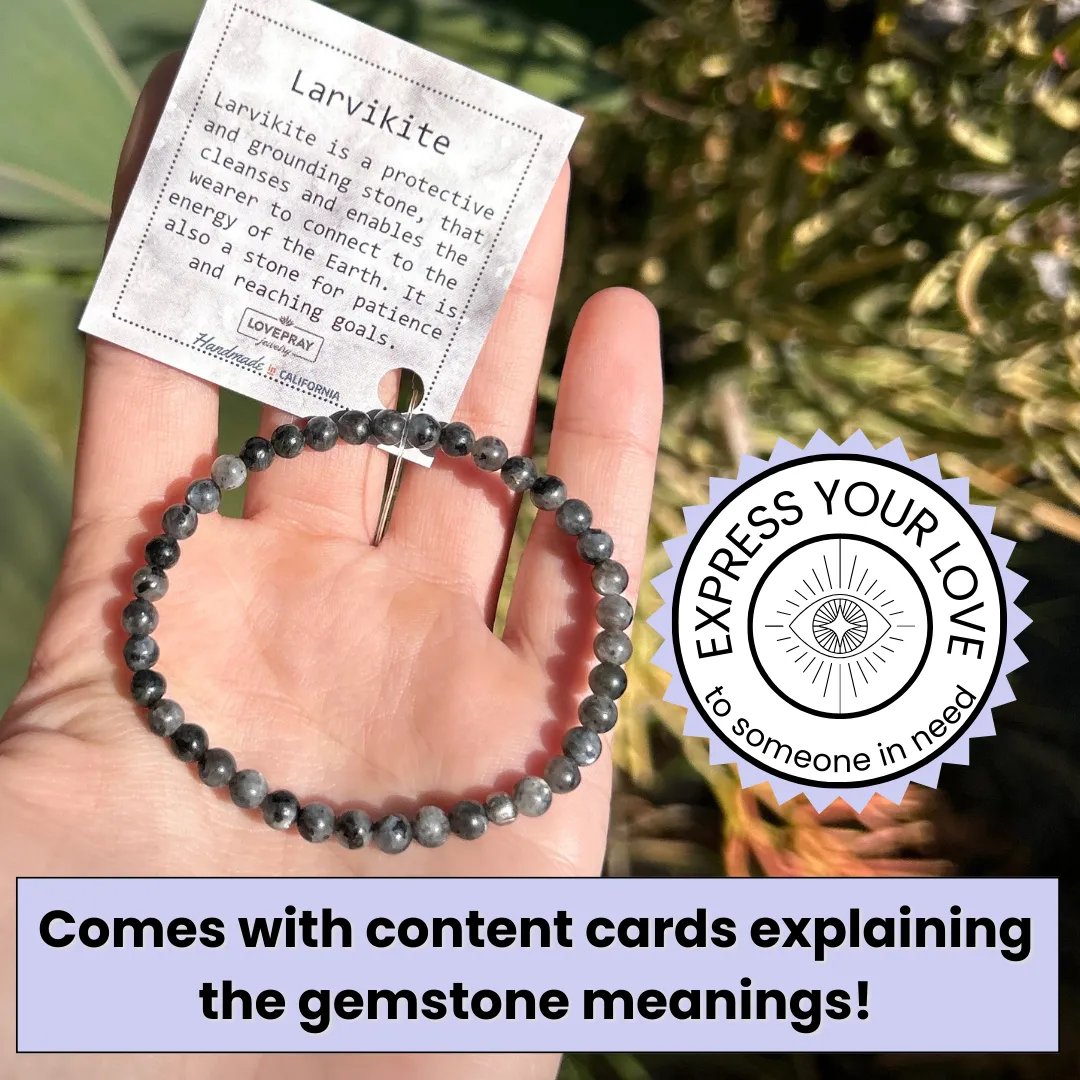 Grounding Larvikite Delicate Bracelet