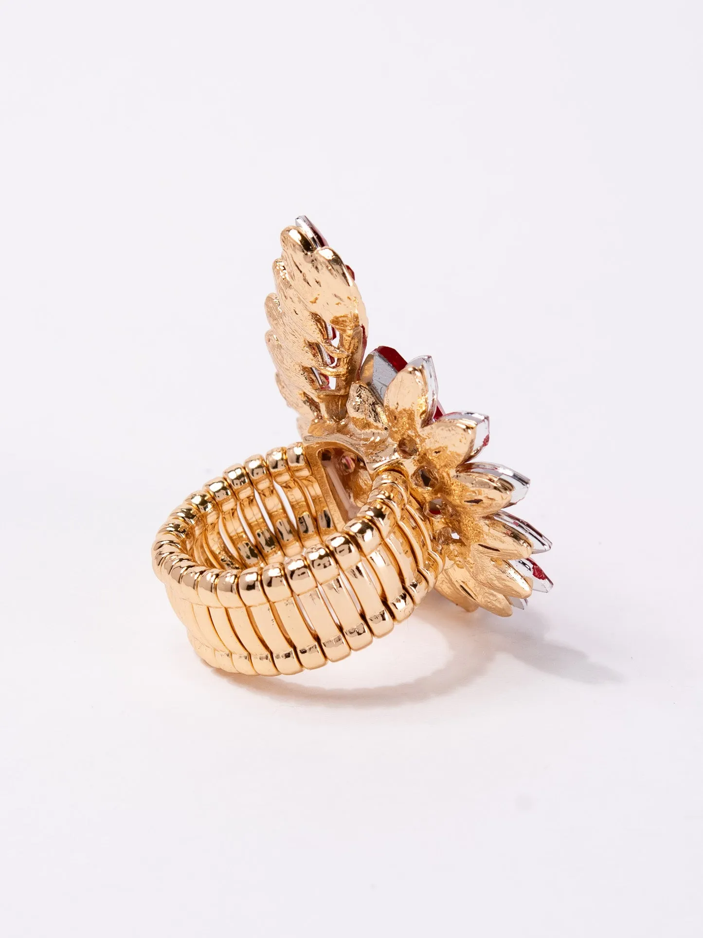 Leah Rhinestone Spider Stretch Ring