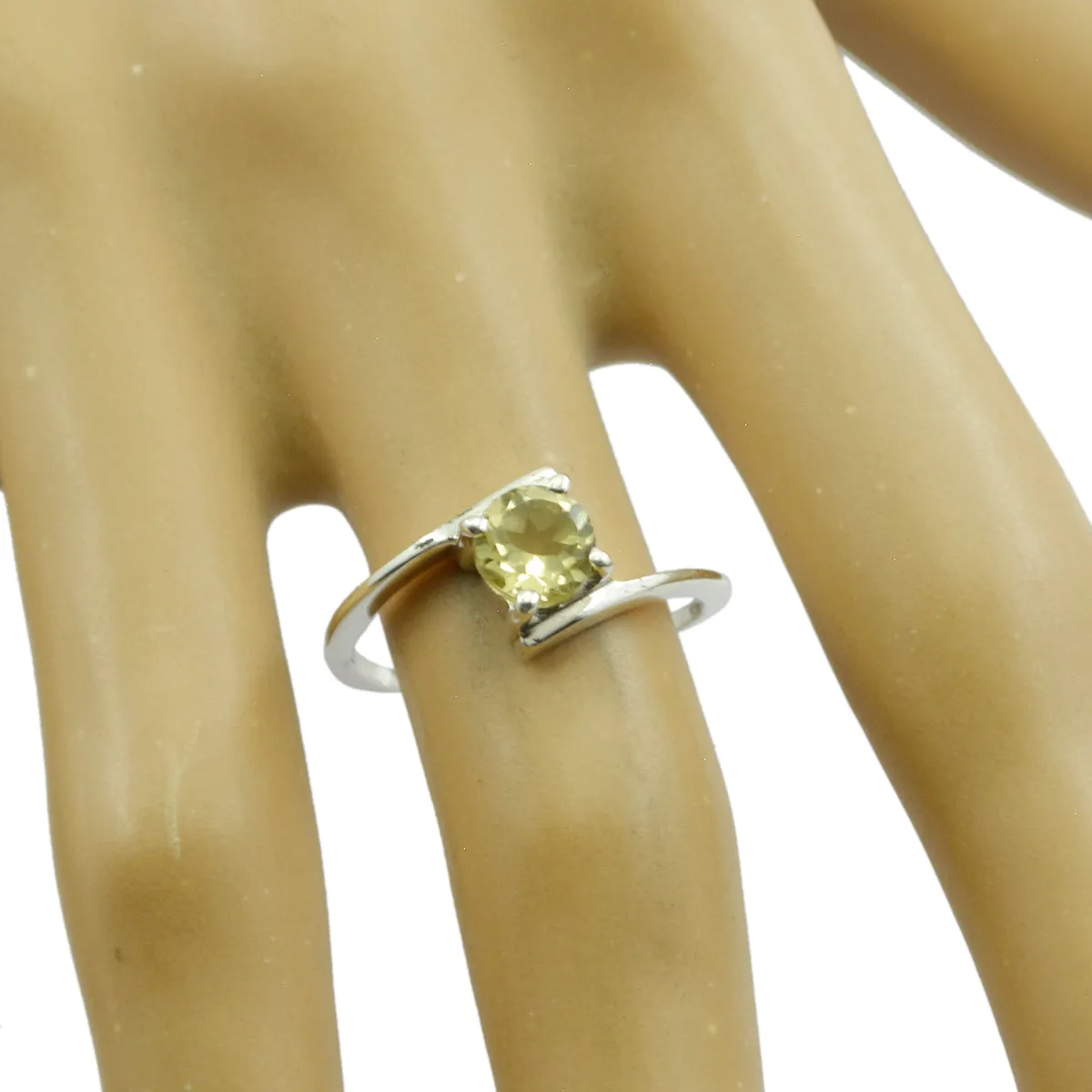 Luscious Stone Lemon Quartz Sterling Silver Rings The Jewelry Box
