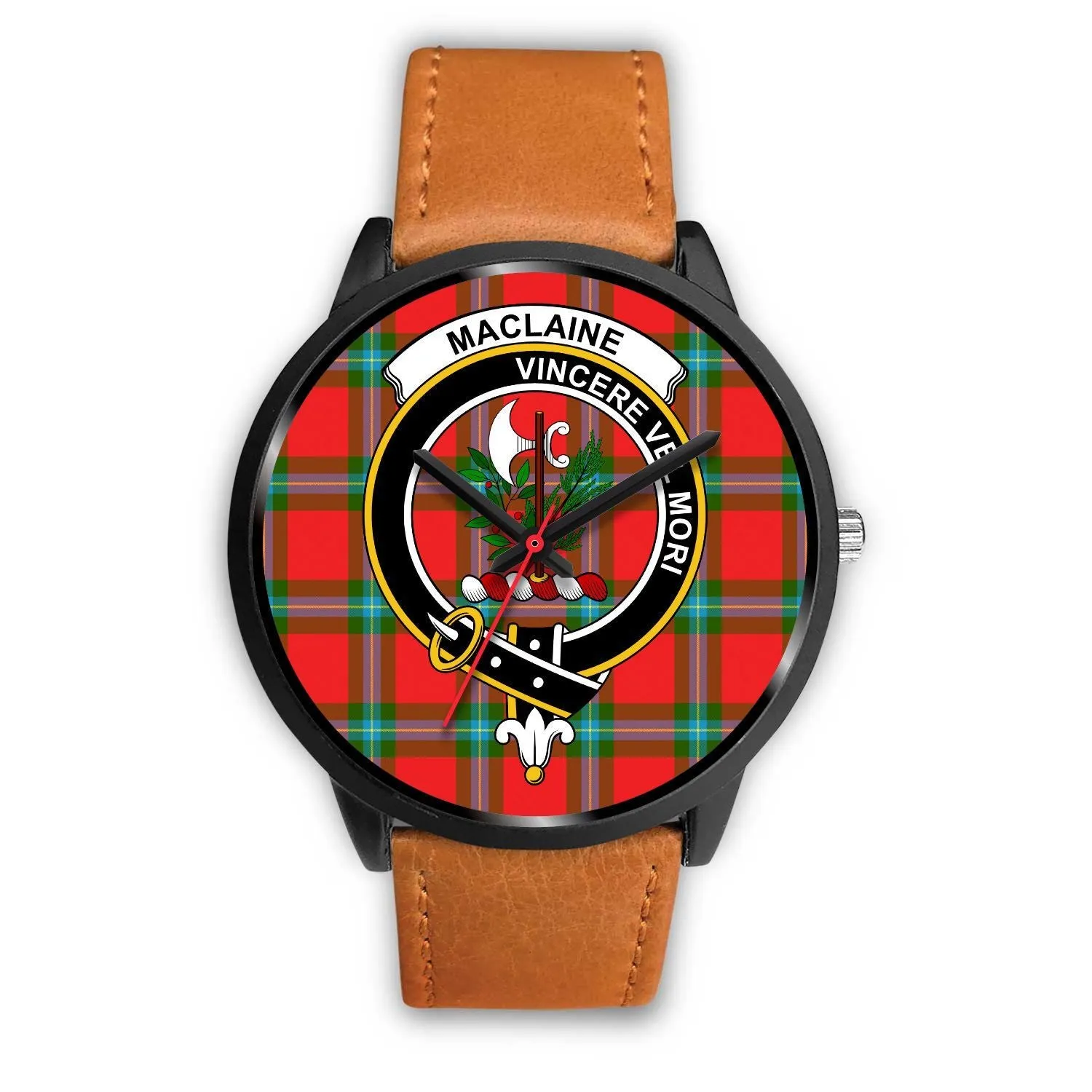 MacLaine Of Loch Buie Clan Badge Tartan Black Watch