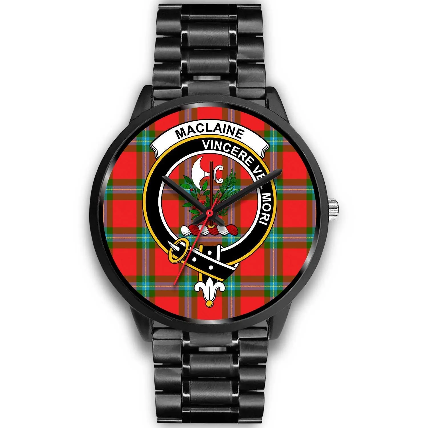 MacLaine Of Loch Buie Clan Badge Tartan Black Watch