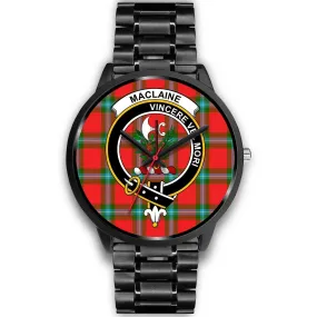 MacLaine Of Loch Buie Clan Badge Tartan Black Watch