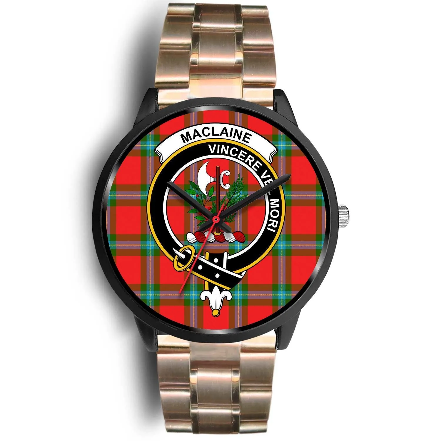 MacLaine Of Loch Buie Clan Badge Tartan Black Watch