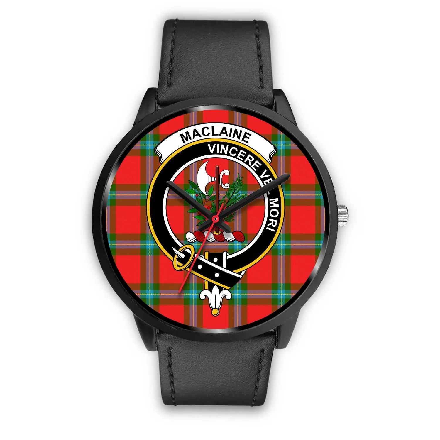 MacLaine Of Loch Buie Clan Badge Tartan Black Watch
