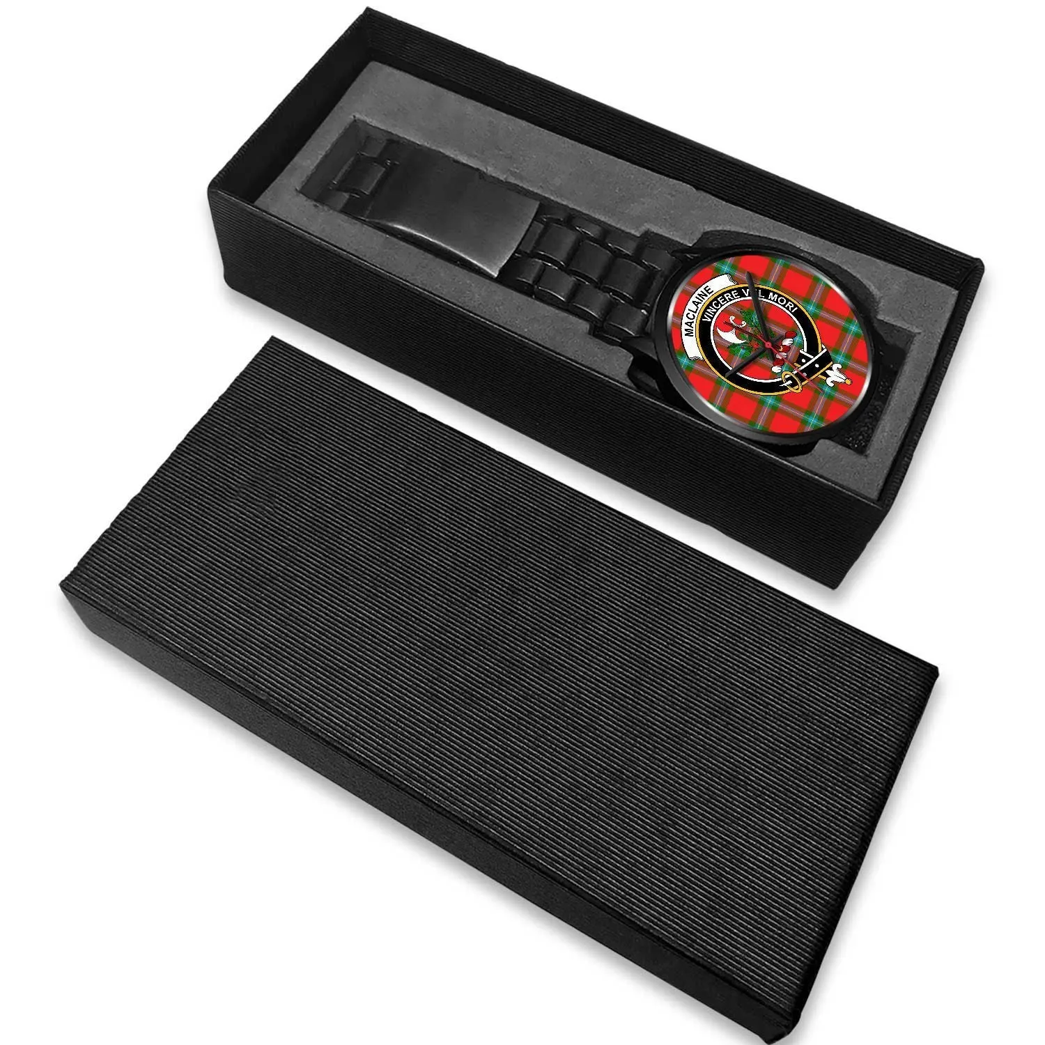 MacLaine Of Loch Buie Clan Badge Tartan Black Watch