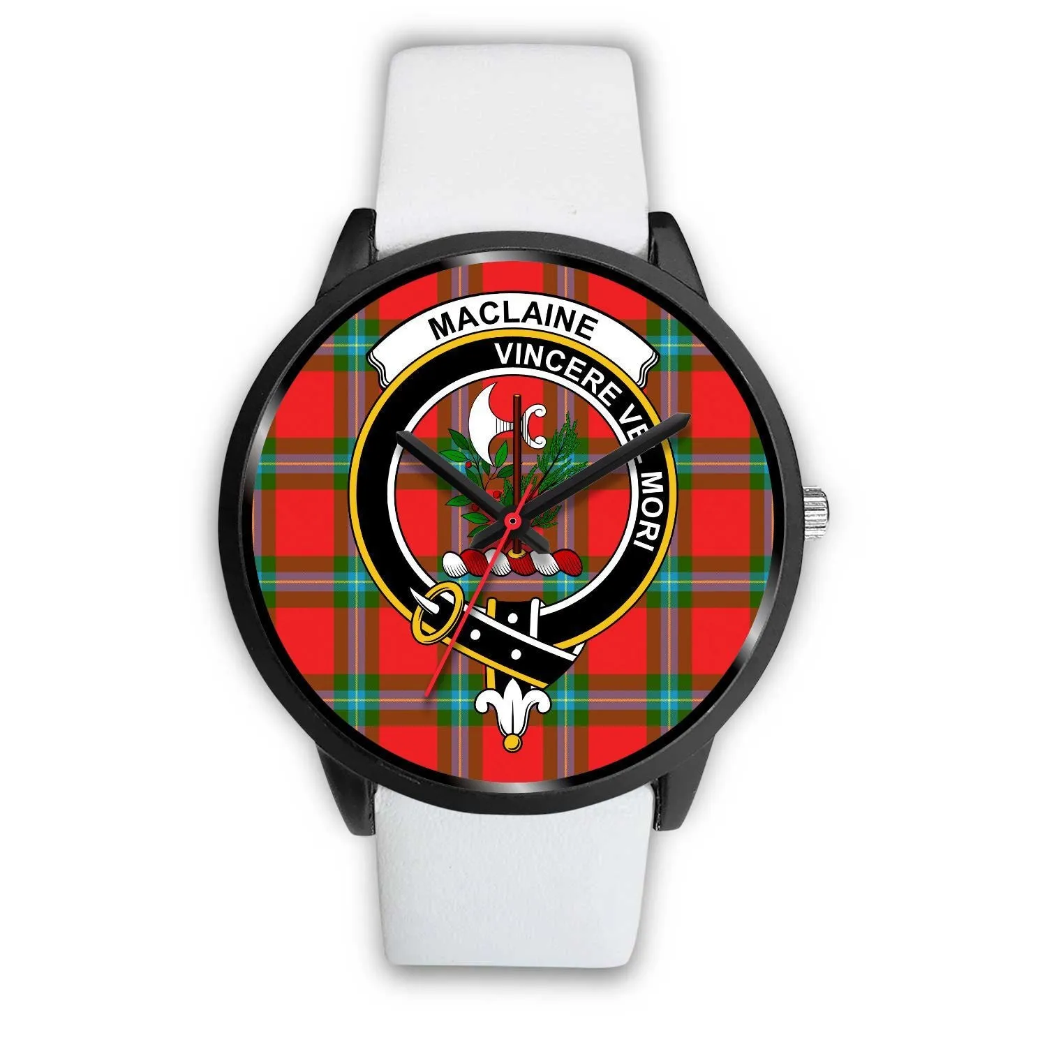 MacLaine Of Loch Buie Clan Badge Tartan Black Watch
