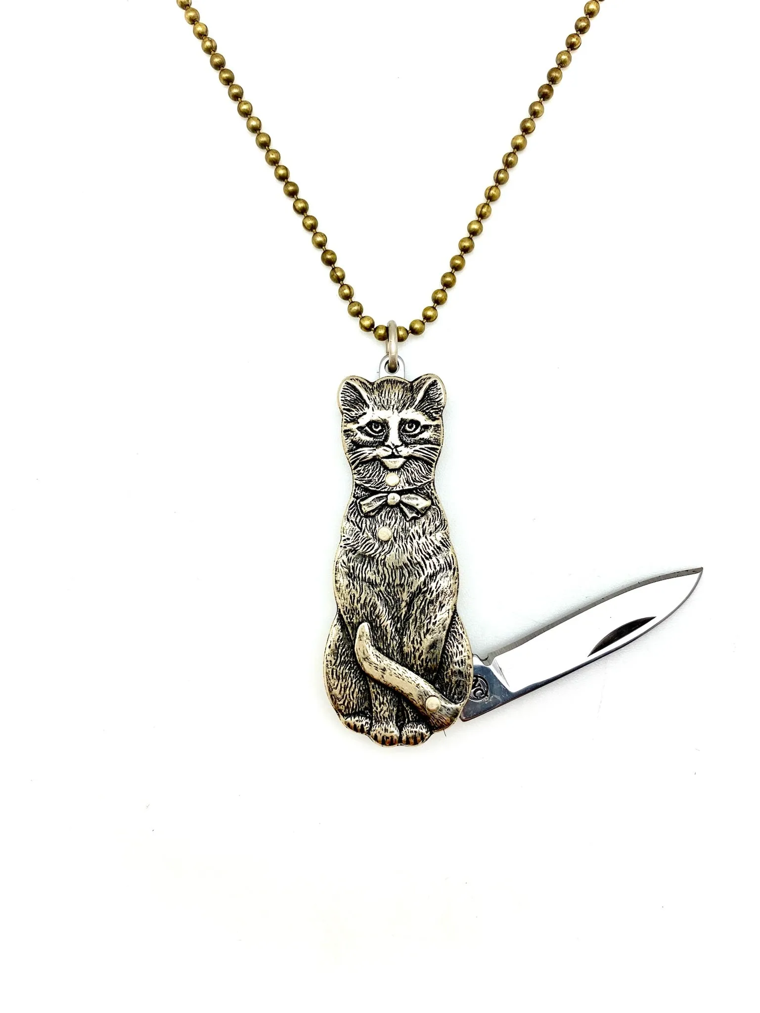 Melody Cat Knife Necklace