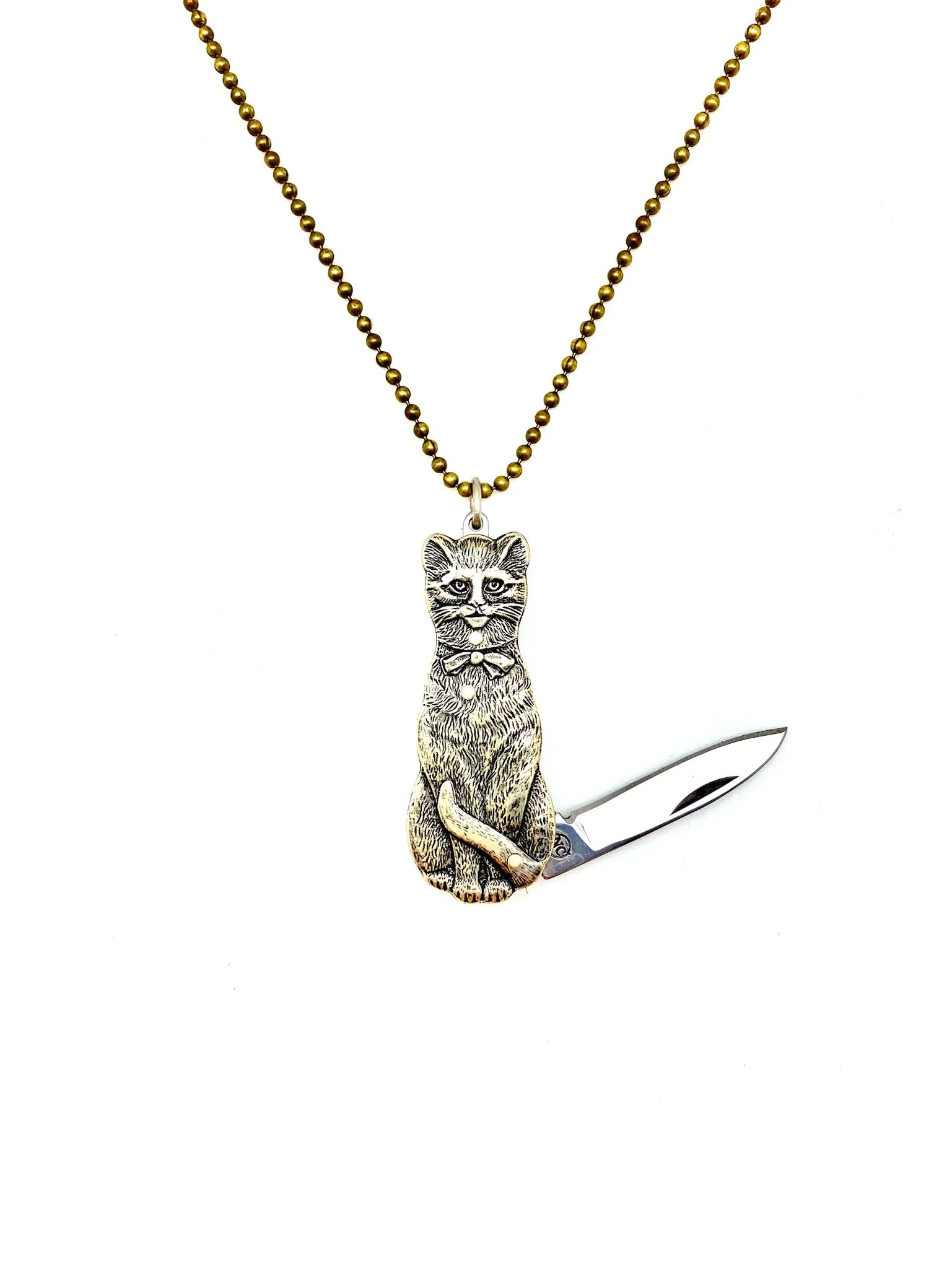 Melody Cat Knife Necklace