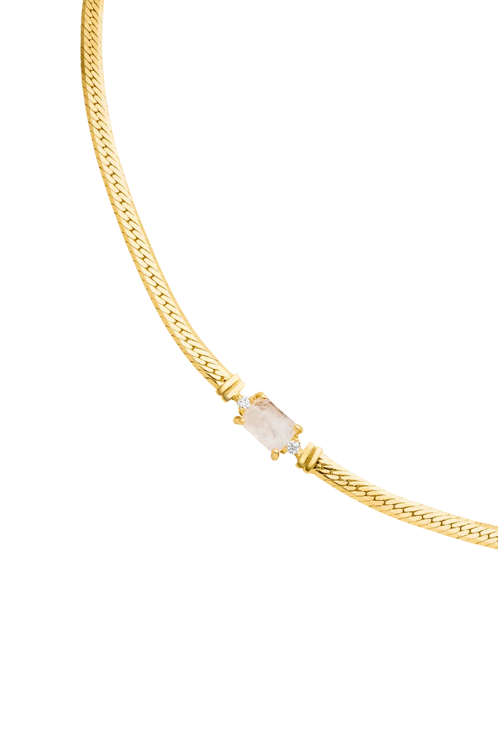 Moonstone Intuition Choker 14K Gold Plated