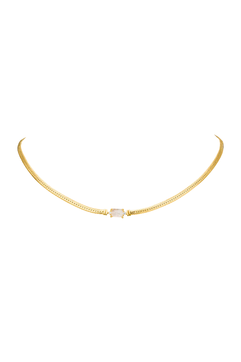 Moonstone Intuition Choker 14K Gold Plated
