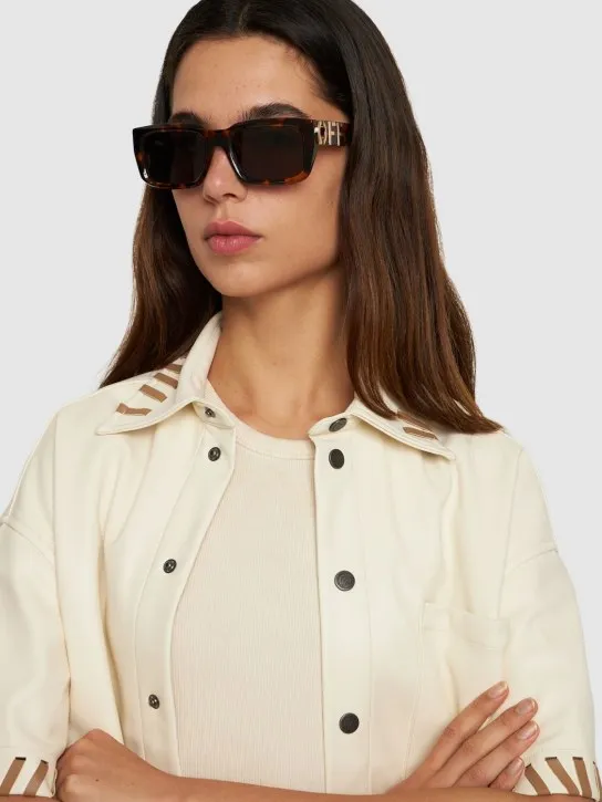 Off-White   Hays acetate &amp; metal sunglasses 
