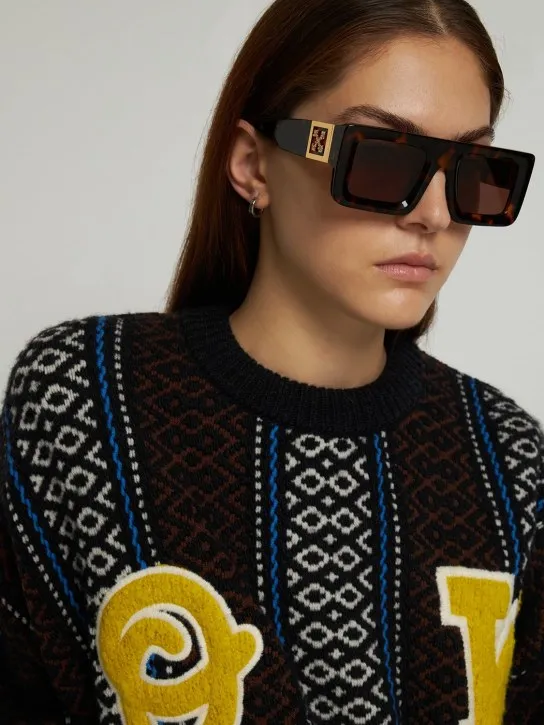 Off-White   Leonardo squared acetate sunglasses 