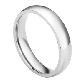 Personalized Polished Initial Ring for Couples 4mm | Jovivi