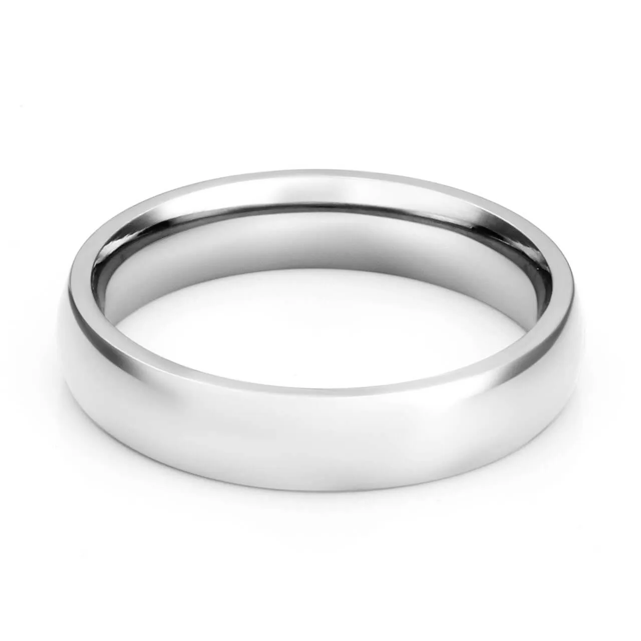 Personalized Polished Initial Ring for Couples 4mm | Jovivi