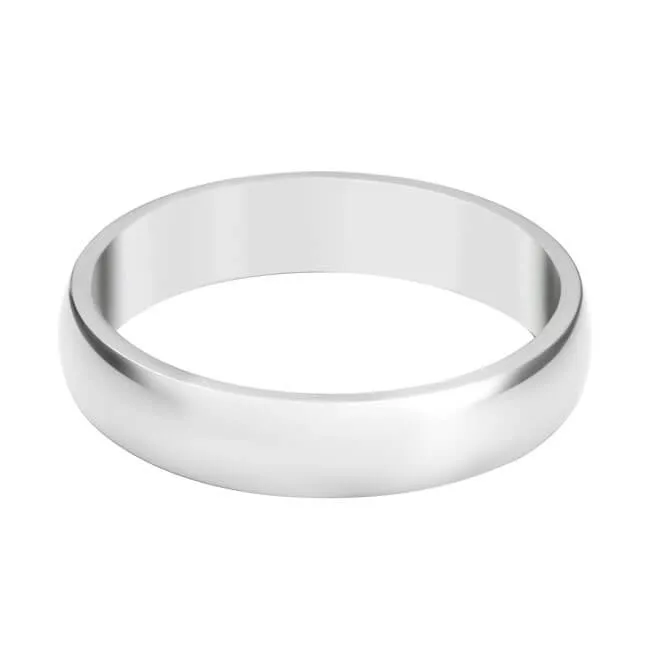 Personalized Polished Initial Ring for Couples 4mm | Jovivi