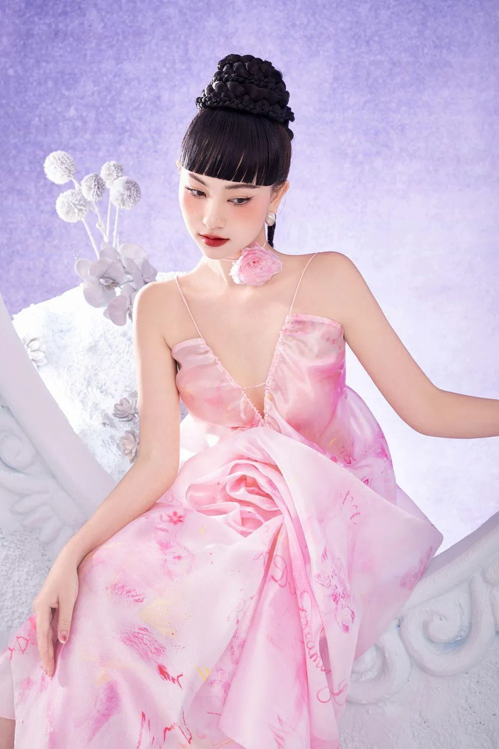 Rosalie Floral Organza Choker