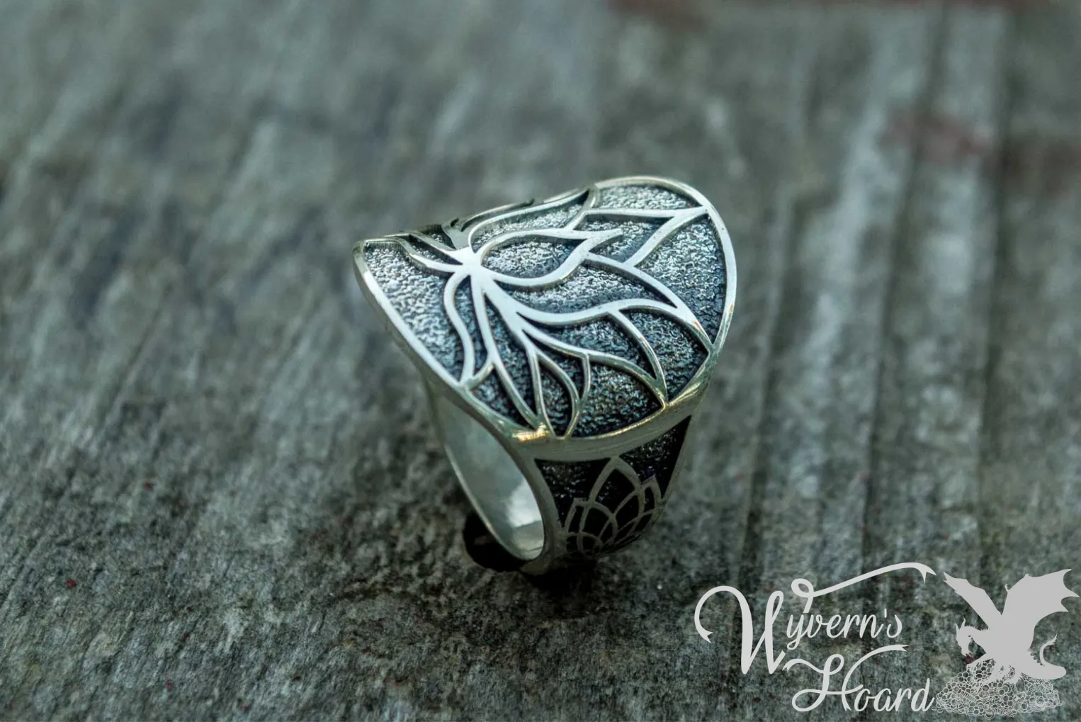 Sacred Lotus Sterling Silver Ring