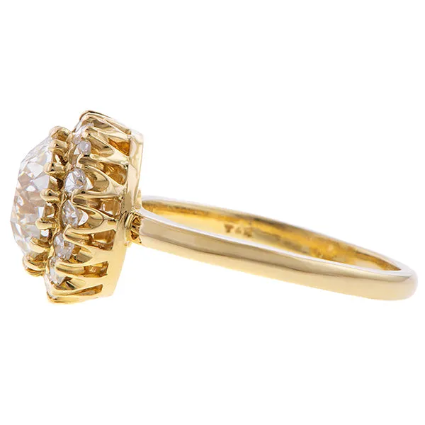 Vintage Diamond Engagement Ring, Old Euro 2.16ct