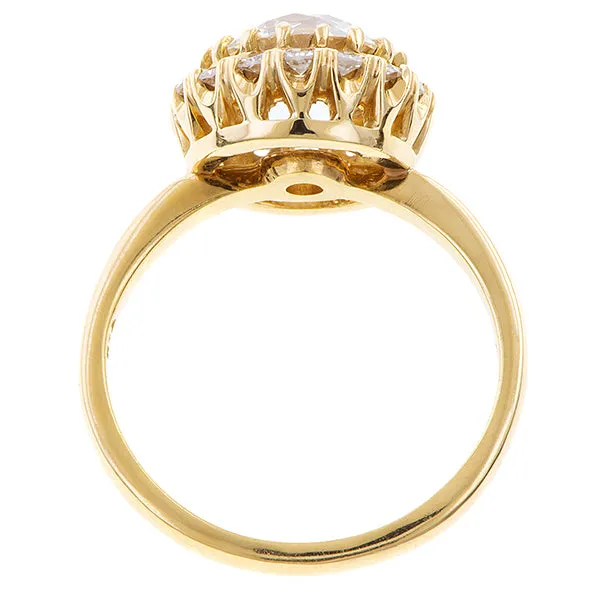 Vintage Diamond Engagement Ring, Old Euro 2.16ct