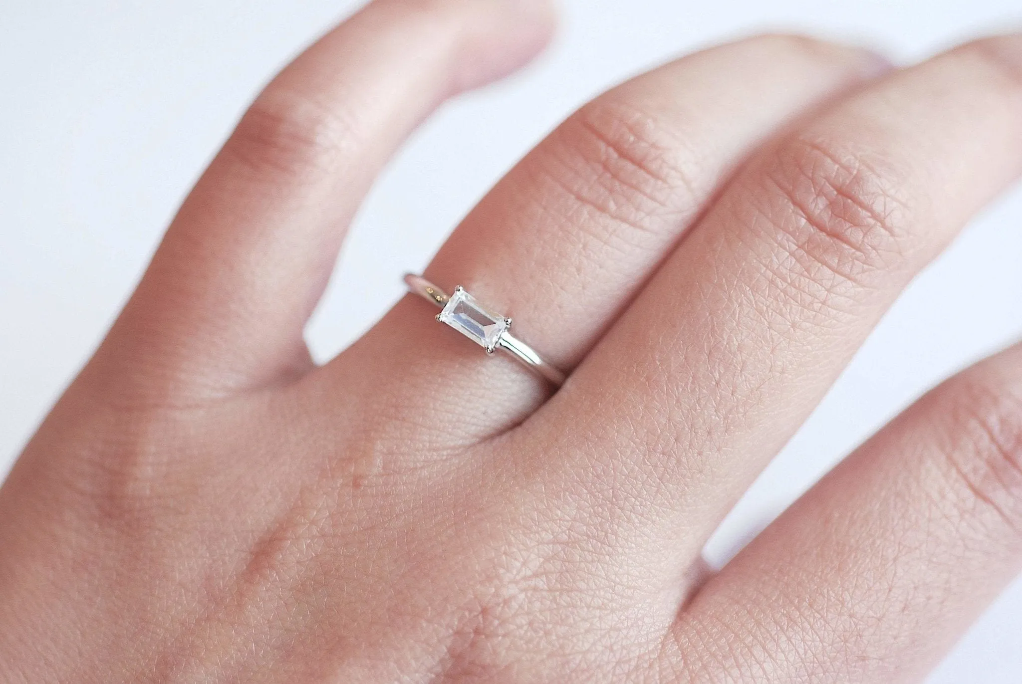 Wholesale Sterling Silver Stacking Ring, Bar Ring, Solitaire Ring, Cushion Cut Ring, CZ Bar Ring, Eternity Ring, Wedding Ring, Round, Square CZ Stone